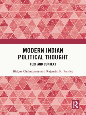 cover image of Modern Indian Political Thought